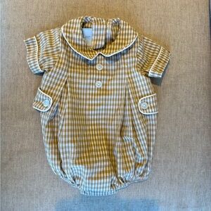 Little English 3m beige Peter Pan collar bubble